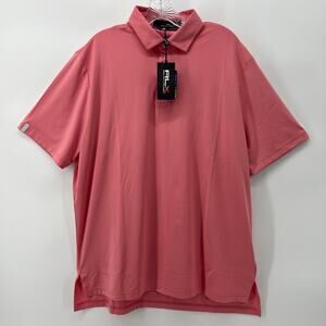 NWT RLX Ralph Lauren Golf Athletic Sports Performance Pink Polo Shirt Large $110